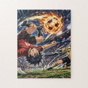 Anime Soccer Bicycle Kick Jigsaw Puzzle
