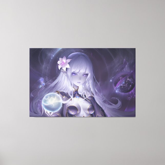 Anime Sorceress  Canvas Print (Front)