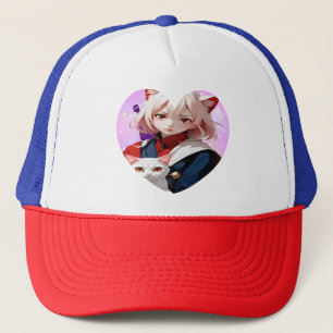 Anime Soul & Feline Eyes Trucker Hat