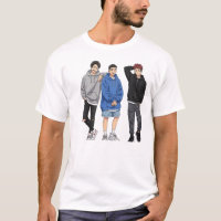 Anime Squad Goals T-Shirt - Three Friends