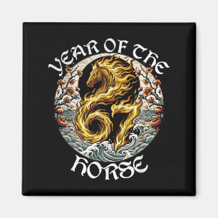 Anime Srit Fire Horse 2026-7 Mythic Zodiac New Yea Magnet