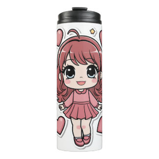 anime sticker design clear bottle