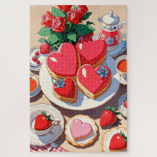 Anime Strawberry Dessert Jigsaw Puzzle