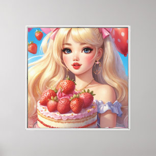 Anime Stretched Canvas Print