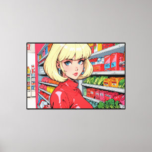 Anime Stretched Canvas Print