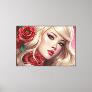 Anime Stretched Canvas Print