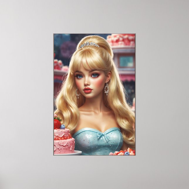 Anime Stretched Canvas Print (Front)