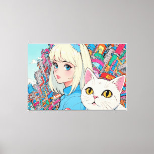 Anime Stretched Canvas Print