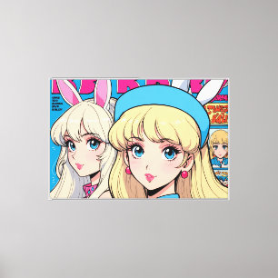 Anime Stretched Canvas Print