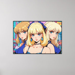 Anime Stretched Canvas Print