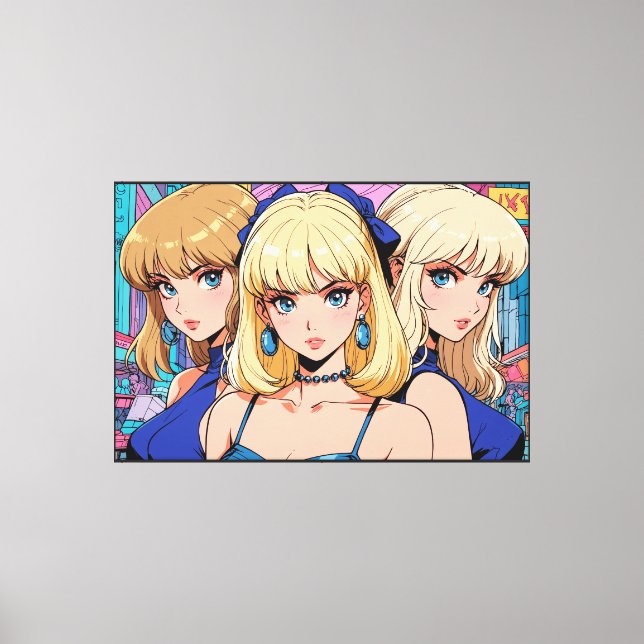 Anime Stretched Canvas Print (Front)