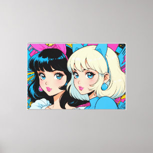 Anime Stretched Canvas Print
