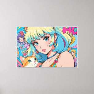 Anime Stretched Canvas Print