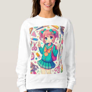 anime student sweatshirt