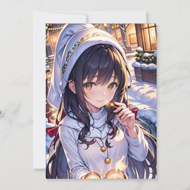 Anime Style Christmas Card (Front)