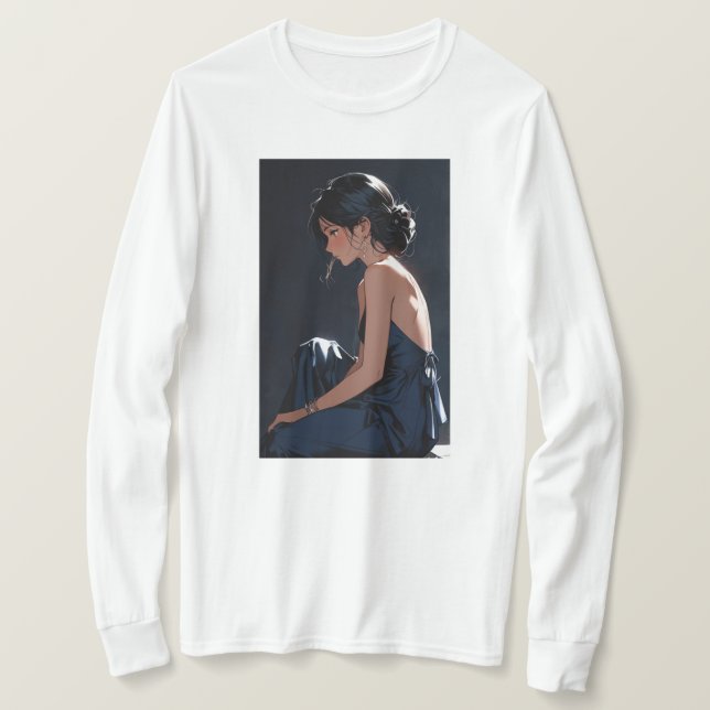 Anime Style Portrait T-Shirt (Design Front)