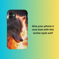 Anime style wolf