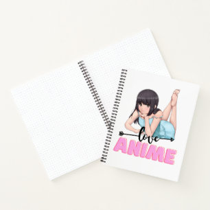Anime-Themed Spiral Notebook