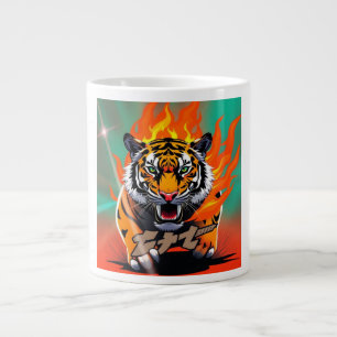 anime tiger large coffee mug