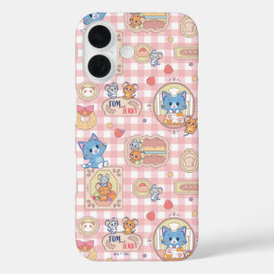 Anime Tom and Jerry Bakery Pattern iPhone 16 Case