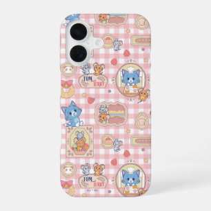Anime Tom and Jerry Bakery Pattern iPhone 16 Case