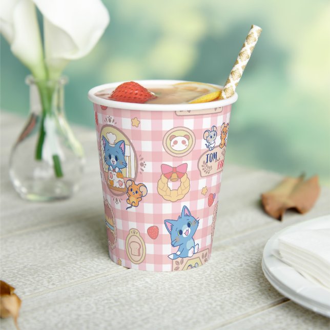 Anime Tom and Jerry Bakery Pattern Paper Cups (Insitu)