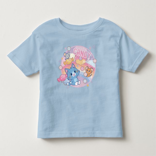 Anime Tom and Jerry Candy Party Toddler T-Shirt (Front)
