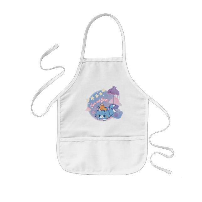 Anime Tom and Jerry Dreamy Nights Kids Apron (Front)