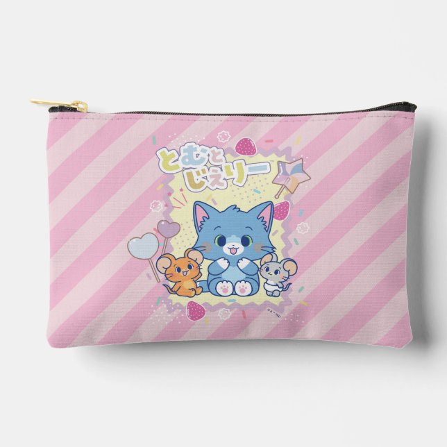 Anime Tom and Jerry Strawberry Fun Accessory Pouch (Front)