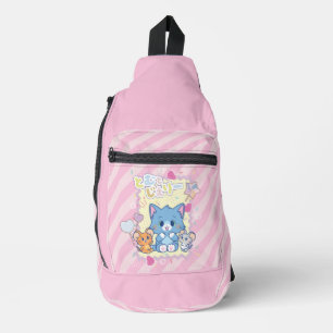 Anime Tom and Jerry Strawberry Fun Sling Bag