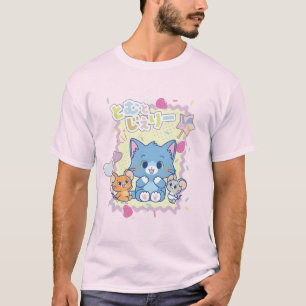 Anime Tom and Jerry Strawberry Fun T-Shirt