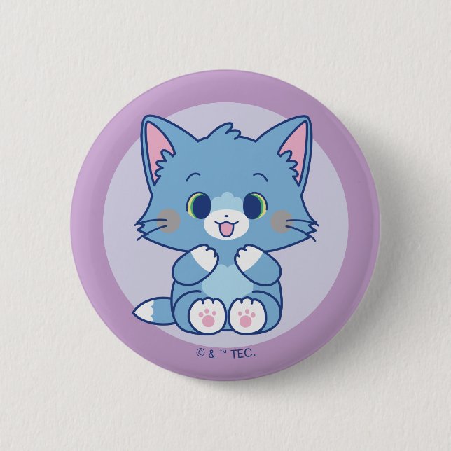 Anime Tom and Jerry - Tom 6 Cm Round Badge (Front)