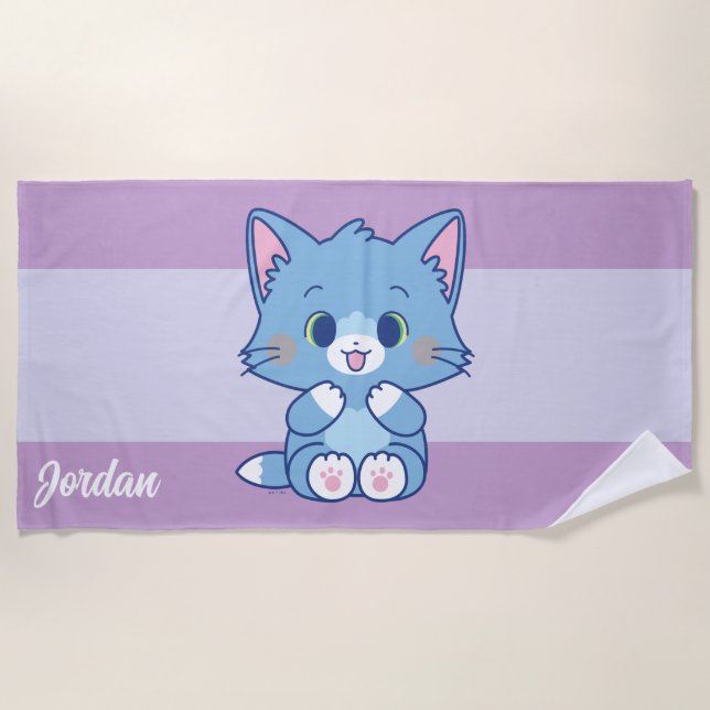 Anime Tom and Jerry - Tom Beach Towel (Front)