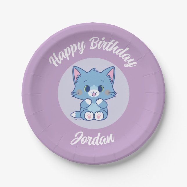 Anime Tom and Jerry - Tom Paper Plate (Front)