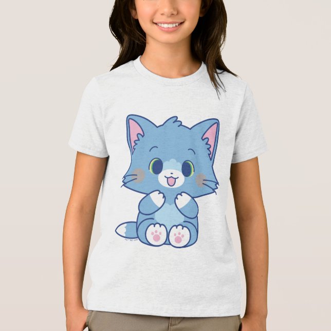 Anime Tom and Jerry - Tom Tri-Blend Shirt (Front)