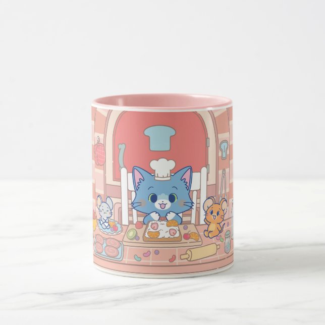 Anime Tom, Jerry, and Tuffy Bakery Mug (Center)