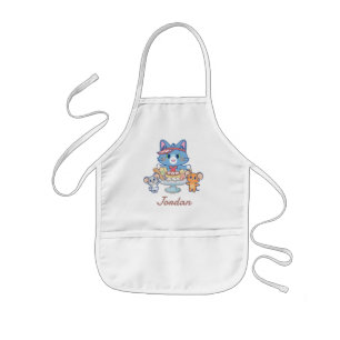 Anime Tom, Jerry, and Tuffy Dessert Parlour Kids Apron