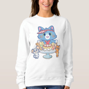 Anime Tom, Jerry, and Tuffy Dessert Parlour Sweatshirt