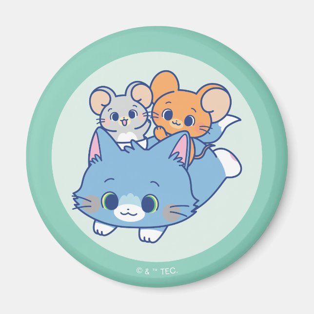 Anime Tom, Jerry, and Tuffy Magnet (Front)
