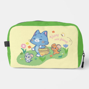 Anime Tom, Jerry, and Tuffy Picnic Dopp Kit