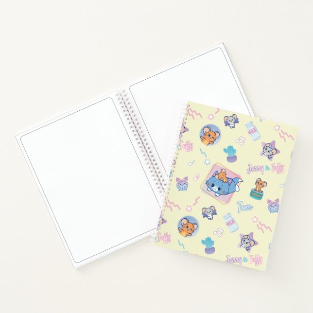 Anime Tom, Jerry, and Tuffy Playtime Pattern Notebook (Inside)