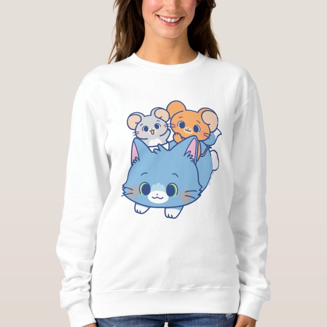 Anime Tom, Jerry, and Tuffy Sweatshirt (Front)