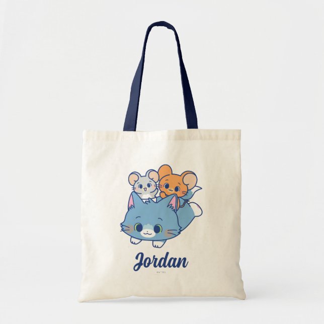 Anime Tom, Jerry, and Tuffy Tote Bag (Front)