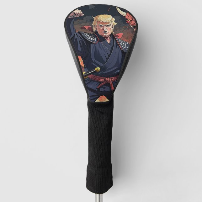 Anime Trump - Fist Raised Golf Head Cover (Front)