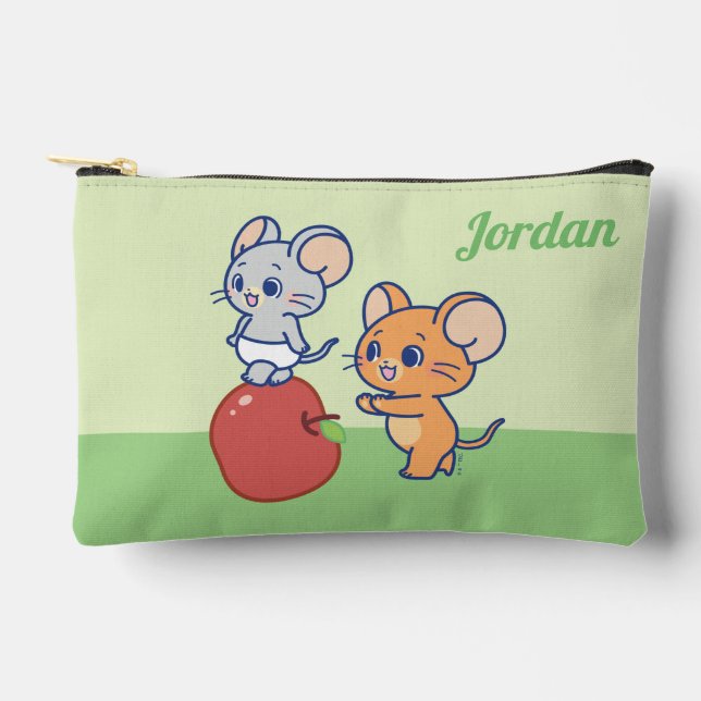 Anime Tuffy and Jerry Apple Rolling Accessory Pouch (Front)