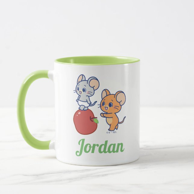 Anime Tuffy and Jerry Apple Rolling Mug (Left)