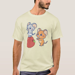 Anime Tuffy and Jerry Apple Rolling T-Shirt