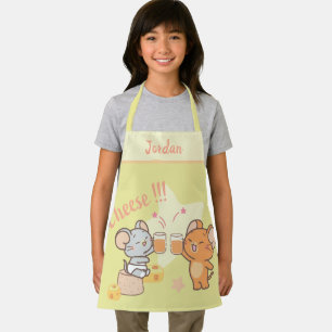 Anime Tuffy and Jerry Cheers to Cheese Apron