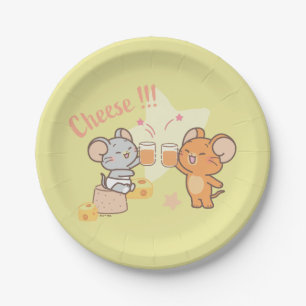 Anime Tuffy and Jerry Cheers to Cheese Paper Plate