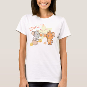 Anime Tuffy and Jerry Cheers to Cheese T-Shirt